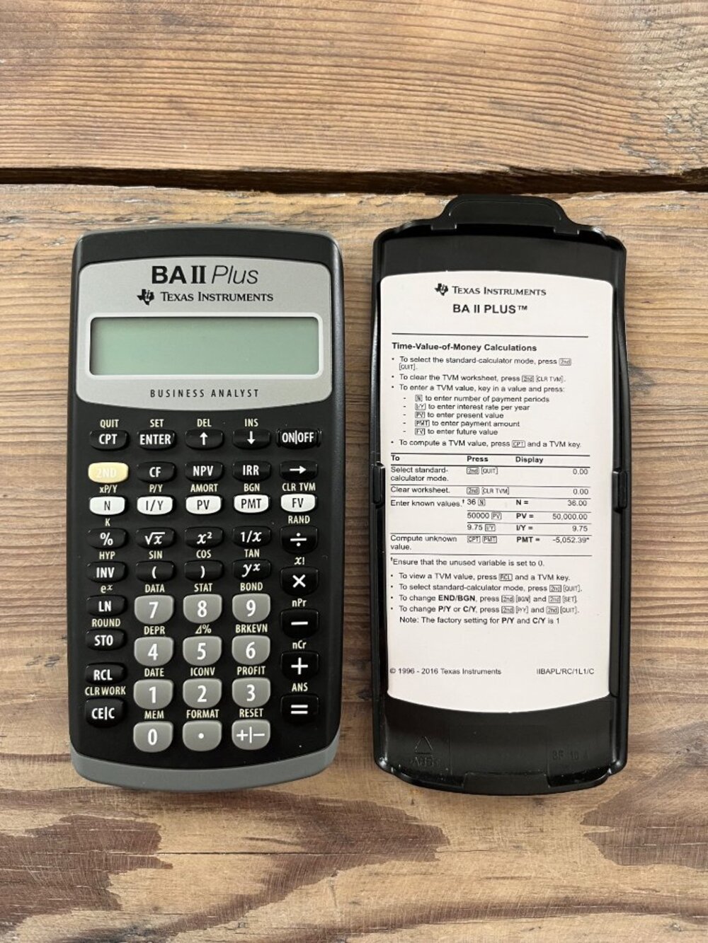 Texas Instruments BA II Plus Financial Calculator